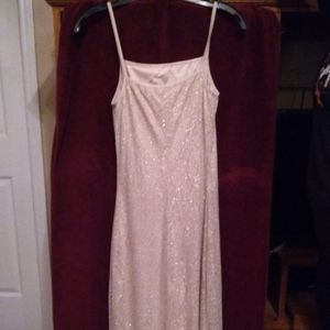 Sparkly spaghetti strap flapper dress